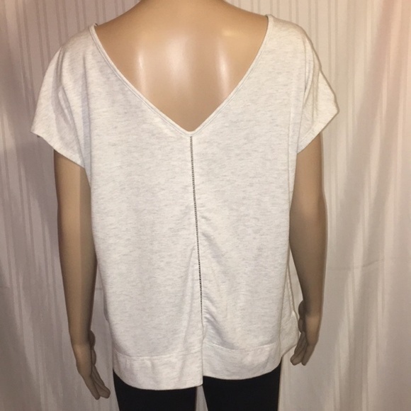 Victorias Secret Marled Gray V Neck Top - Picture 4 of 6